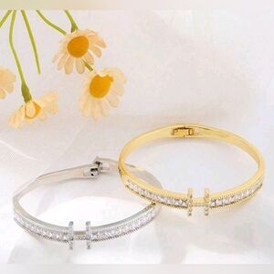 Hermes Style Logo Bangles
